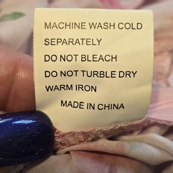 Coquette Womens Top Small Pink Floral Puff Sleeves Ruched Cottagecore Feminine - Picture 5 of 9